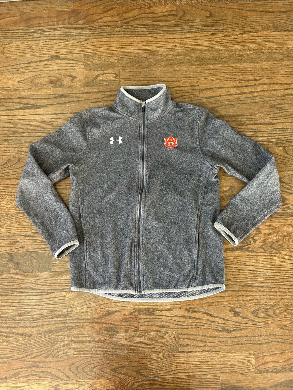 Under Armour Kids' Gray Full-Zip Auburn Jacket